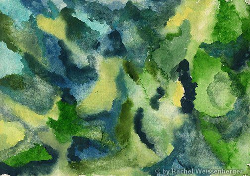 Abstract 24, Watercolour on hand-made paper,