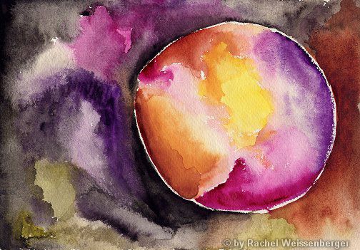 Abstract 27, Watercolour on hand-made paper,
