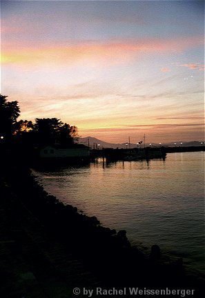 Sonnenuntergang über der Bay