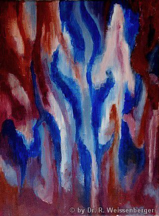 Abstrakt 62, Acryl auf Leinwand,