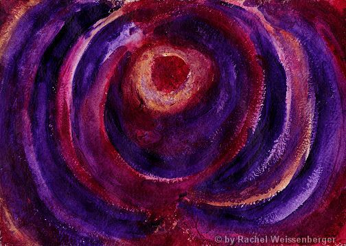 Abstract 25, Acrylics on hand-made paper,