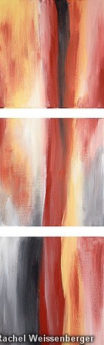 Trilogy, Acrylics on canvas,