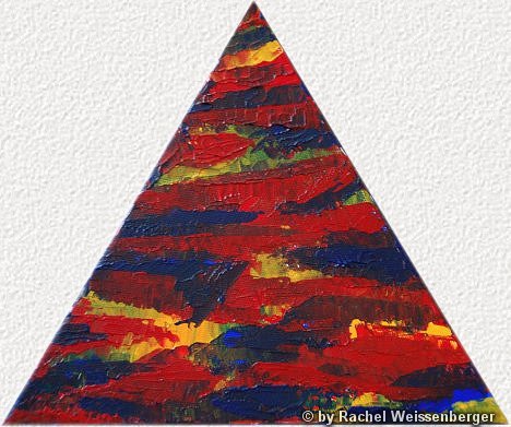 Triangle, Acrylics on canvas,