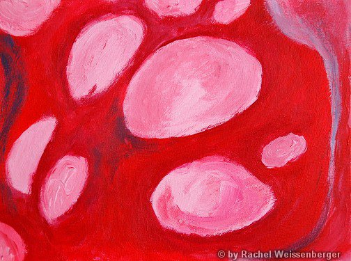 Space, Acryl auf Malplatte,