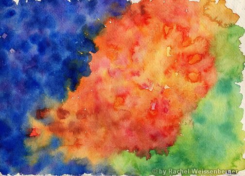 Abstract 20, Watercolour on hand-made paper,