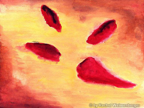 Abstract 37, Watercolour on board,