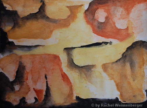 Abstract 41, Watercolour on paper,