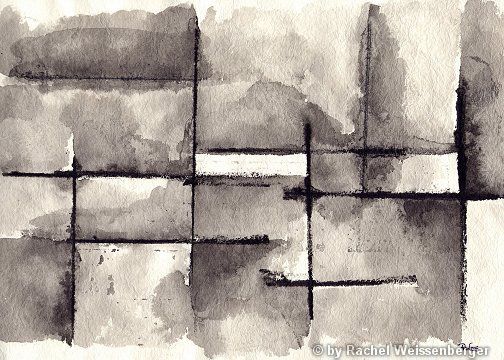 Abstract 8, Chinese ink on hand-made paper,