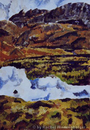 Sutherland, Acryl auf Papier,