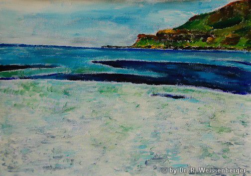 Calgary Bay, Isle of Mull, Acrylics on canvas,