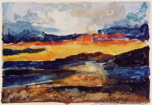 Achmelvich I, Watercolour on paper,