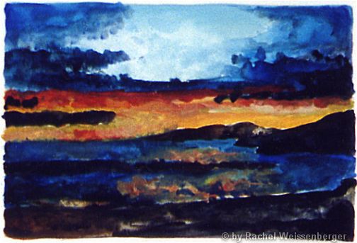 Achmelvich II, Aquarell auf Papier,