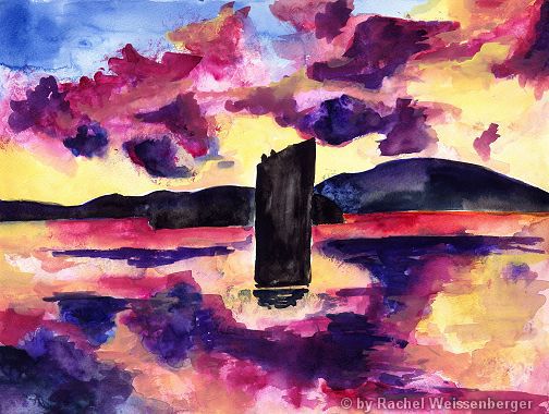 Argyll, Aquarell auf Papier,