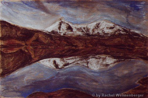 Highlands II, Pastels on sandpaper,