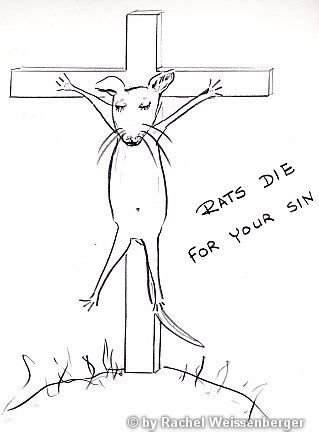 Rats die for your sin, Bleistift auf Papier,