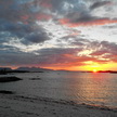 Sunset over Rum